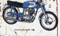 Ducati 250 Diana Mark3 1964 Aged Vintage A4 Photo Print