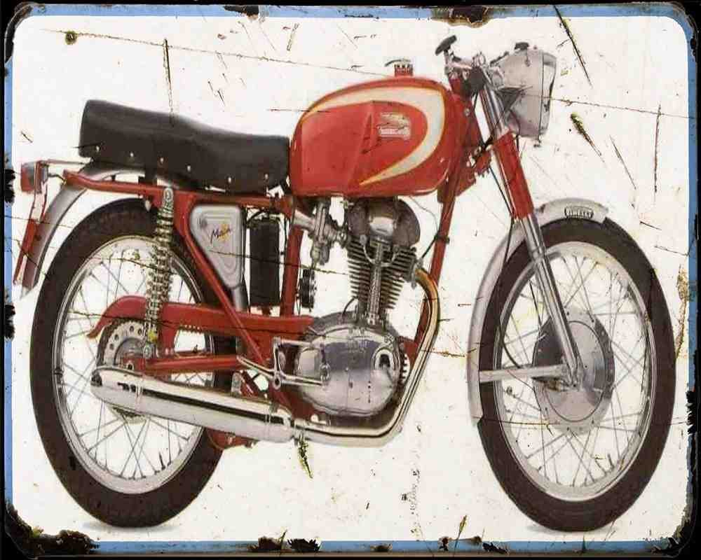 Ducati 250 Mark 1 Motorbike Vintage Aged A4 Photo Print