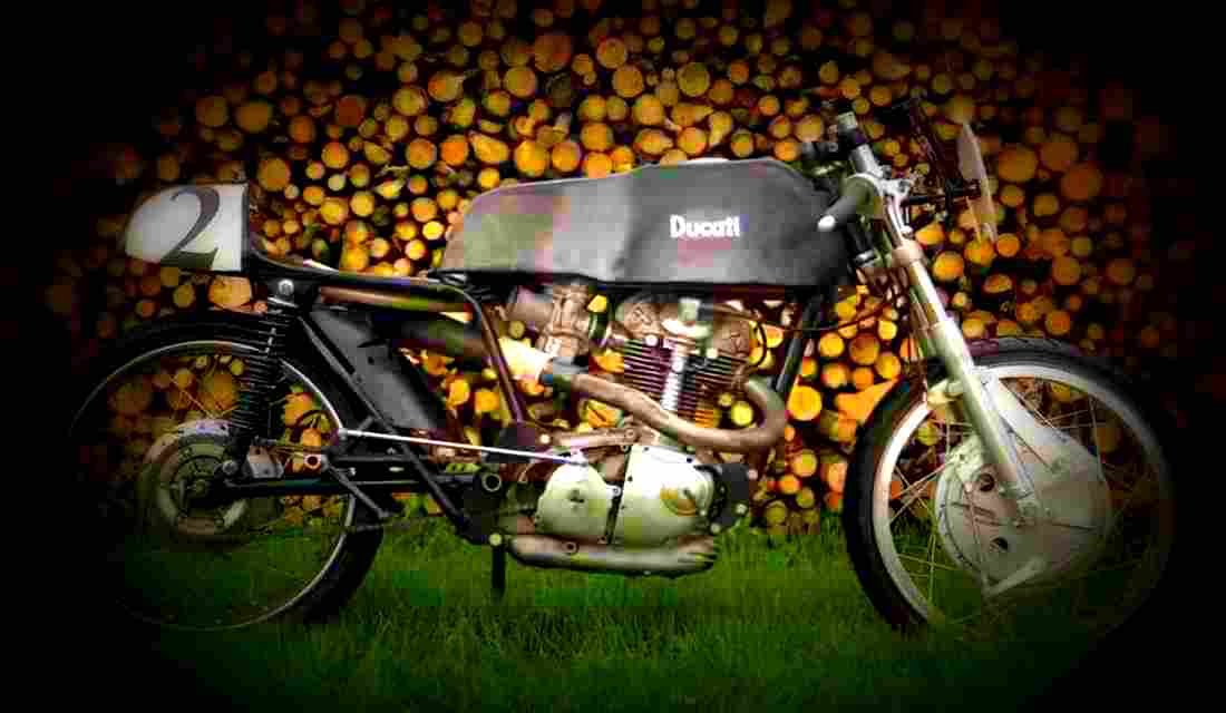 Ducati 250 Mark 3 1973 2 motorbike A4 Photo Print