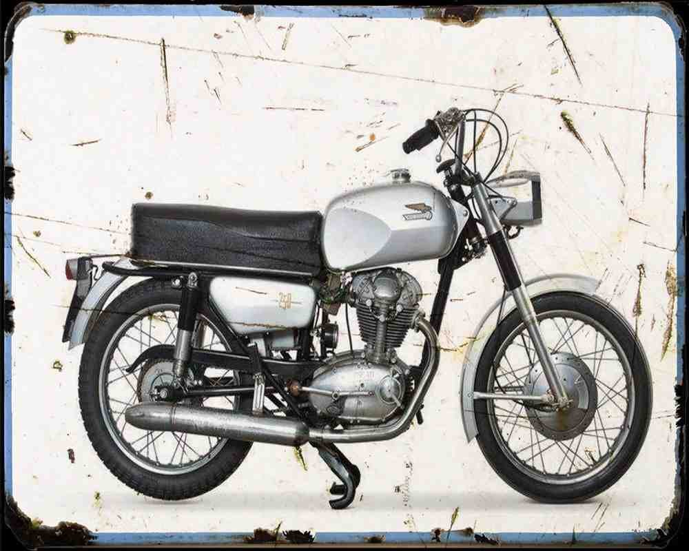 Ducati 250 Monza 1 Motorbike Vintage Aged A4 Photo Print