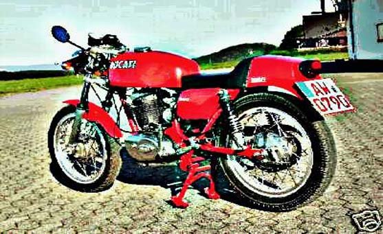 Ducati 250 Sport motorbike A4 Photo Print