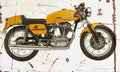 Ducati 350 Desmo 1974 Aged Vintage A4 Photo Print