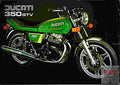 Ducati 350 GTV 1977 2 motorbike A4 Photo Print