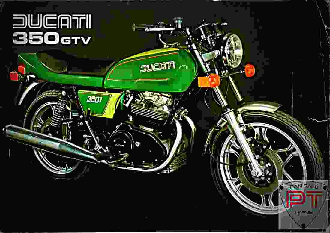 Ducati 350 GTV 1977 2 motorbike A4 Photo Print