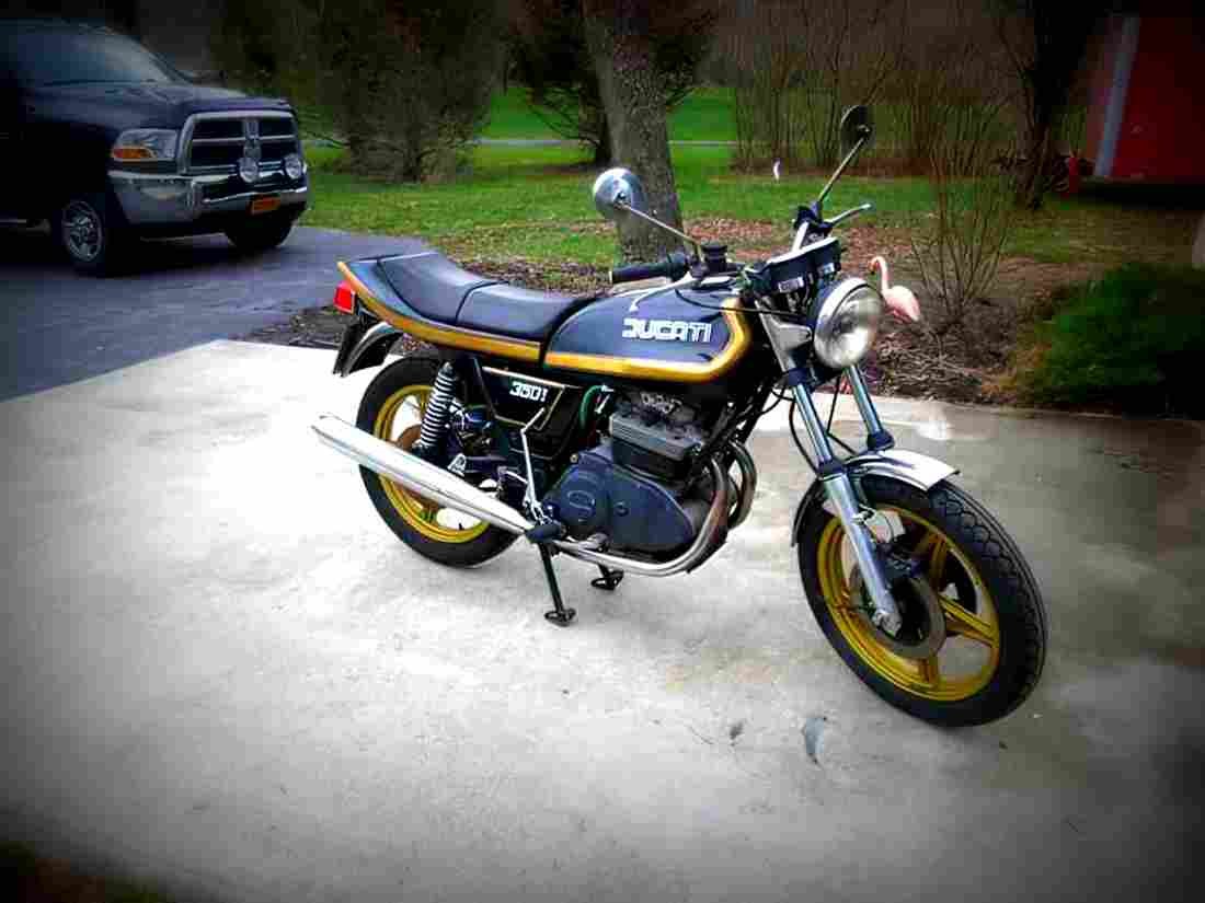 Ducati 350 GTV 1978 4 motorbike A4 Photo Print