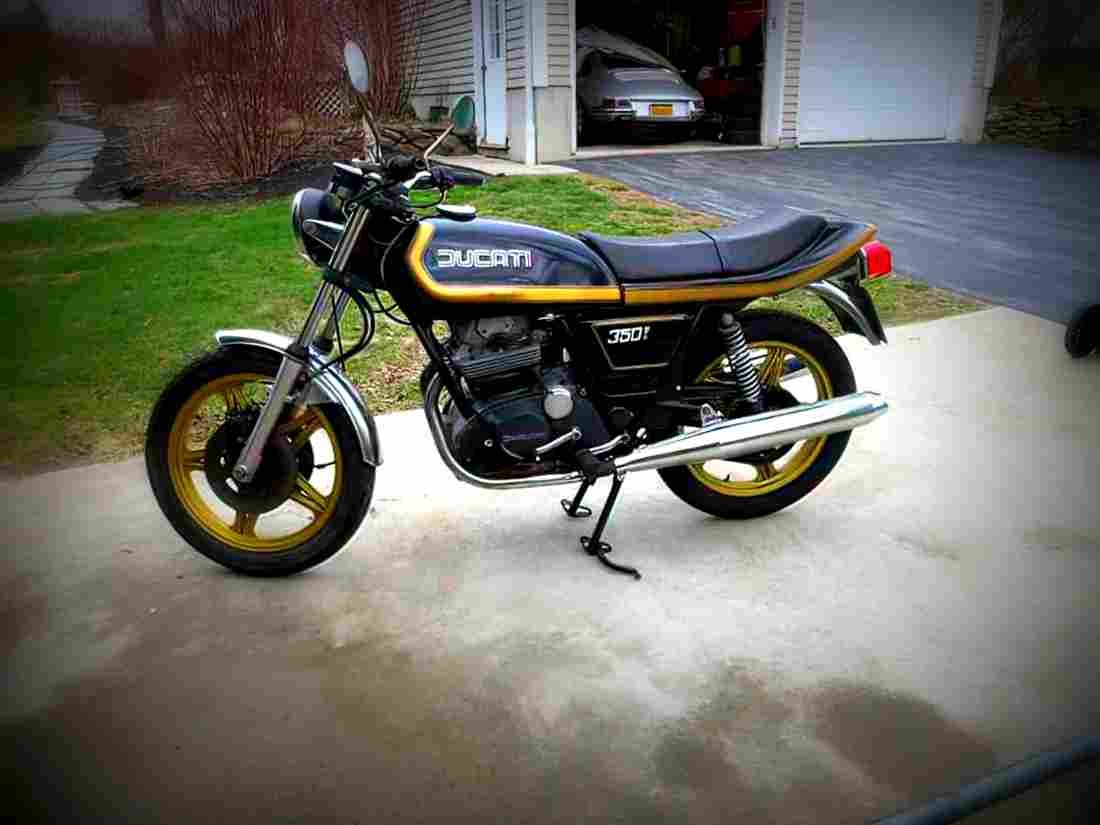 Ducati 350 GTV 1978 5 motorbike A4 Photo Print