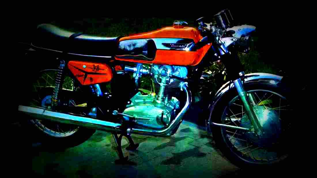 Ducati 350 Mark 3 1970 6 motorbike A4 Photo Print
