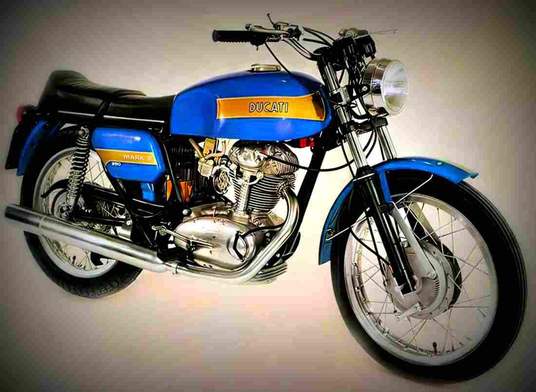 Ducati 350 Mark 3 1973 4 motorbike A4 Photo Print