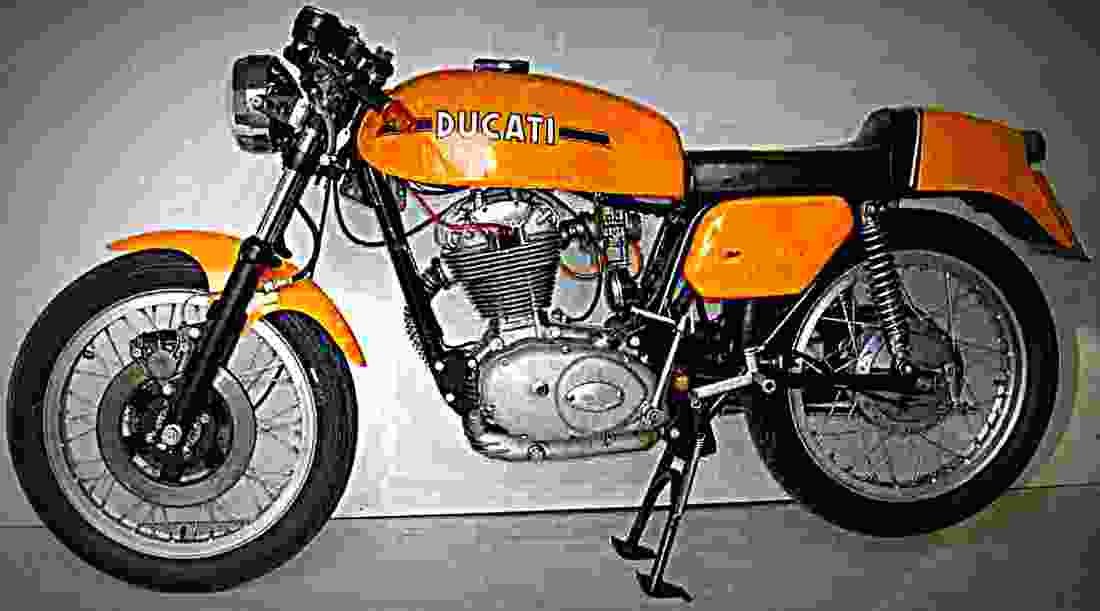 Ducati 350 Mark 3 D 1970 1 motorbike A4 Photo Print