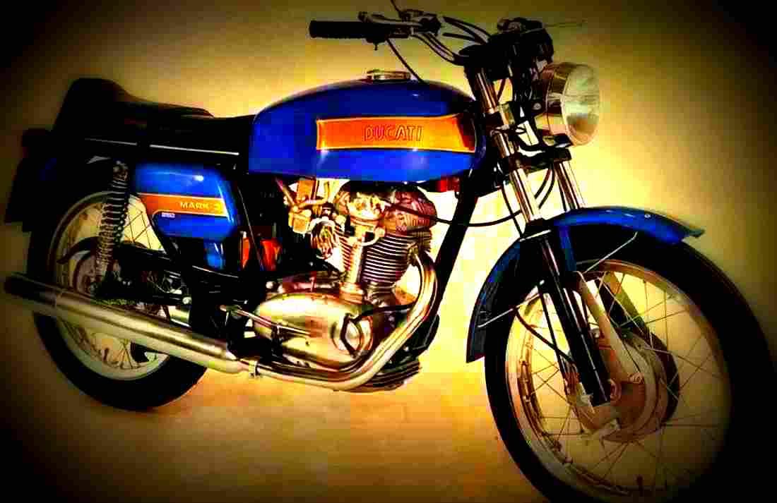 Ducati 350 Mark 3 D 1974 2 motorbike A4 Photo Print