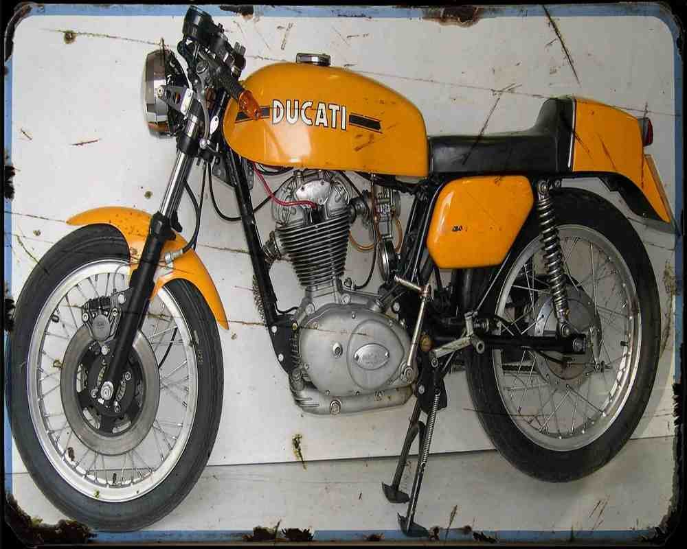 Ducati 350 Mark 3D 75 1 Motorbike Vintage Aged A4 Photo Print