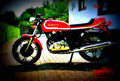 Ducati 350 S Desmo 1977 2 motorbike A4 Photo Print