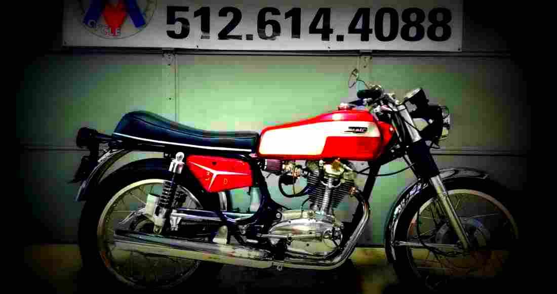 Ducati 350 S Desmo 1977 5 motorbike A4 Photo Print