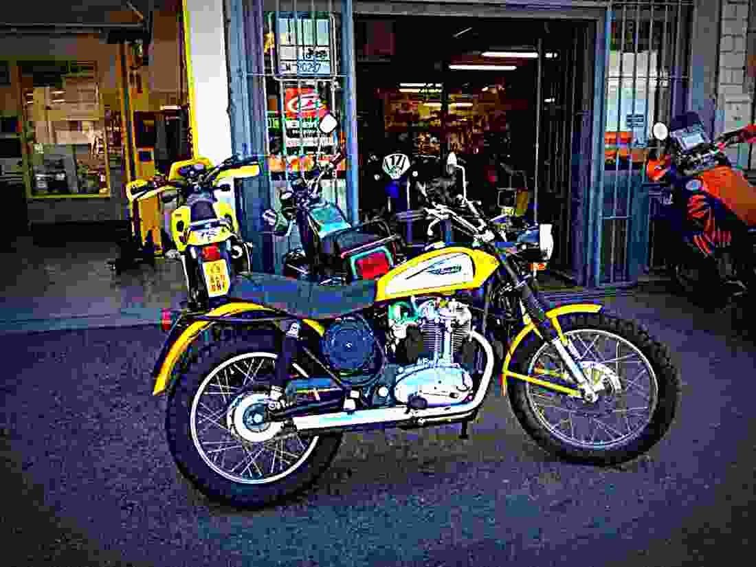 Ducati 350 Scrambler 1974 1 motorbike A4 Photo Print