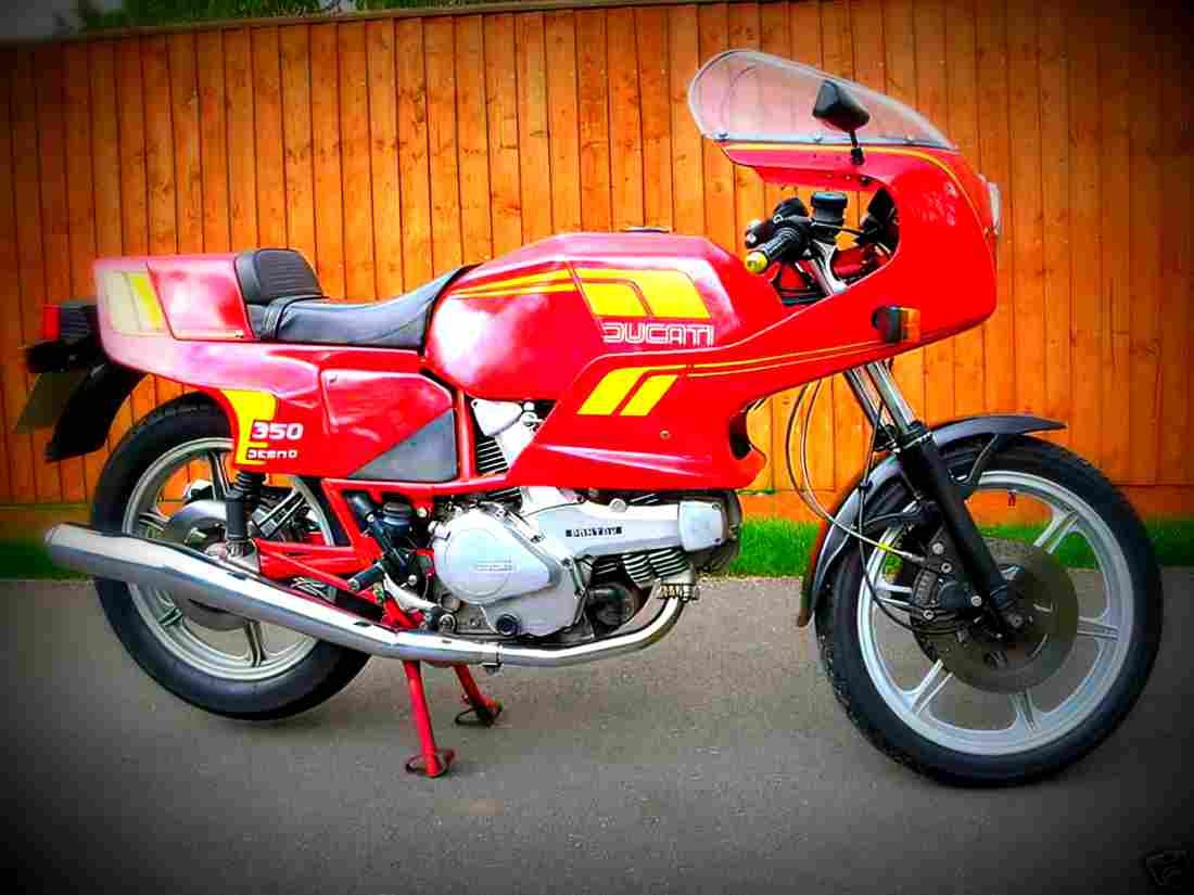 Ducati 350 XL 1983 3 motorbike A4 Photo Print