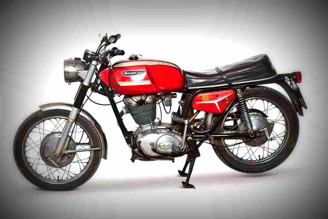 Ducati 450 Mark 3 1970 4 motorbike A4 Photo Print