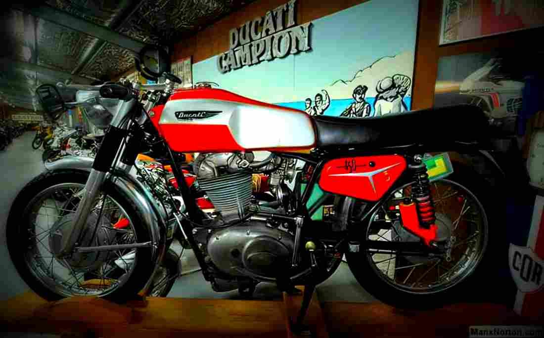 Ducati 450 Mark 3 D 1970 4 motorbike A4 Photo Print