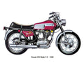Ducati 450 Mark3D 1968 motorbike A4 Photo Print