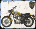 Ducati 450 Scrambler 70 Motorbike Vintage Aged A4 Photo Print