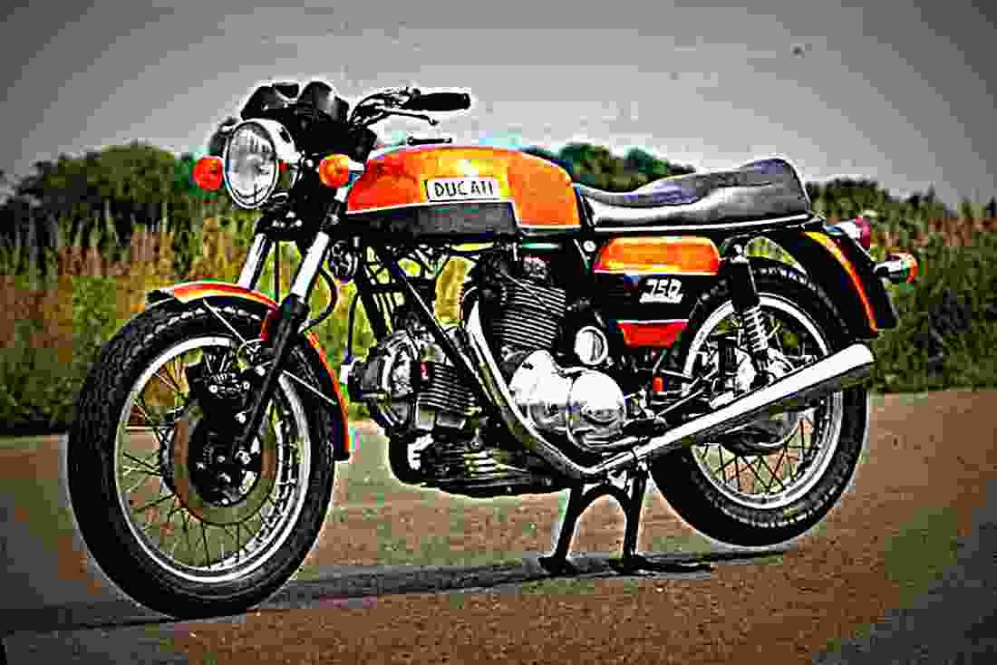 Ducati 450 TS 1971 3 motorbike A4 Photo Print