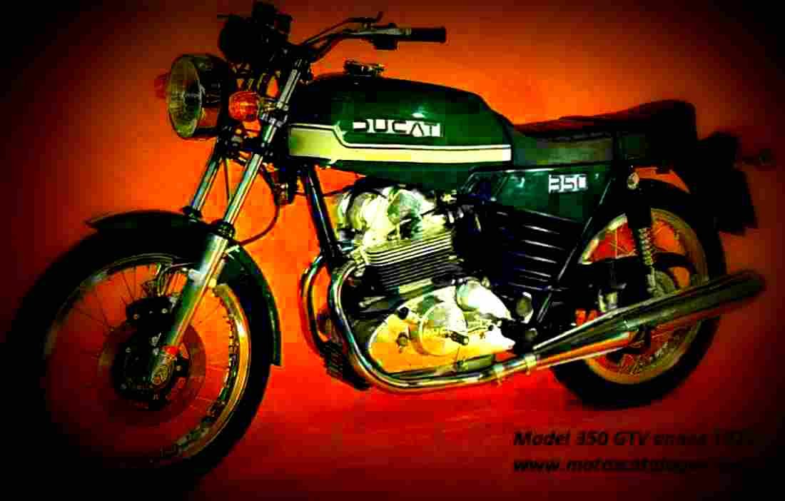 Ducati 500 GTV 1977 4 motorbike A4 Photo Print