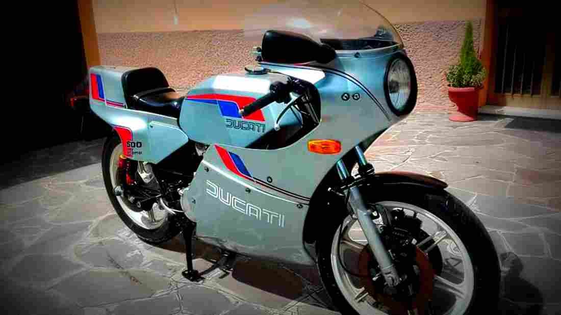 Ducati 500 Pantah 1980 5 motorbike A4 Photo Print