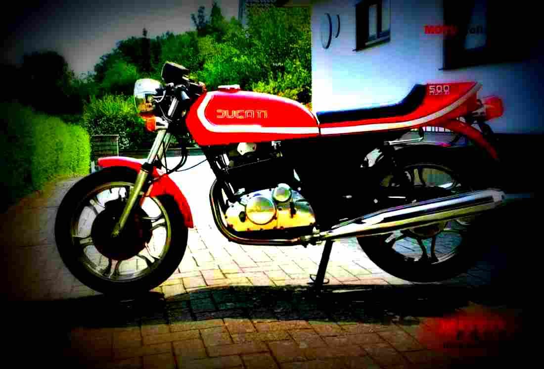 Ducati 500 S Desmo 1977 3 motorbike A4 Photo Print