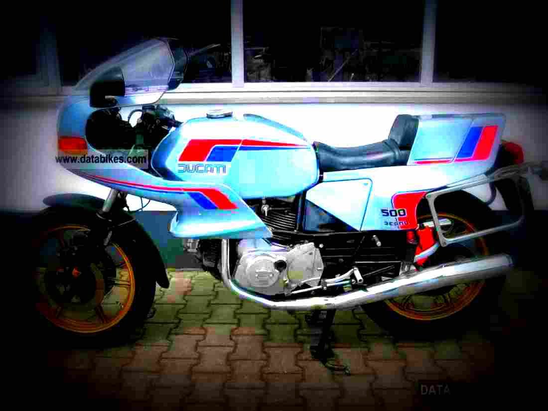 Ducati 500 SL Pantah 1982 1 motorbike A4 Photo Print
