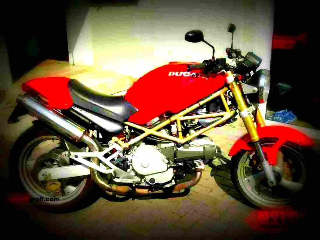 Ducati 600 Monster 1997 2 motorbike A4 Photo Print