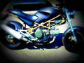 Ducati 600 Monster Dark 1998 4 motorbike A4 Photo Print