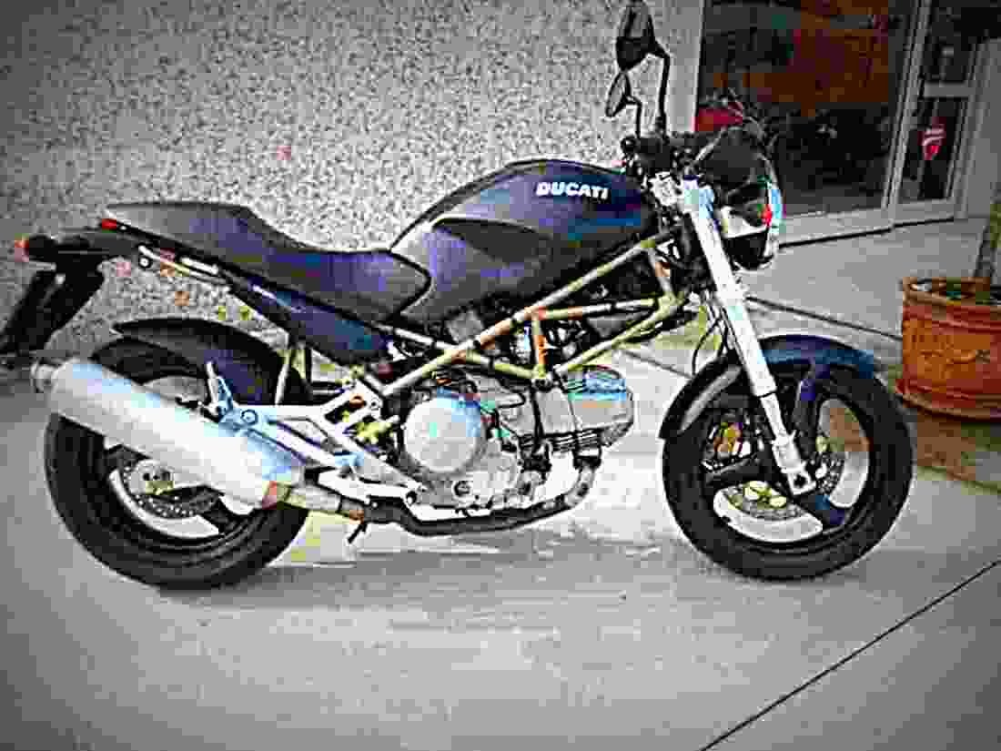 Ducati 600 Monster Dark 2002 1 motorbike A4 Photo Print