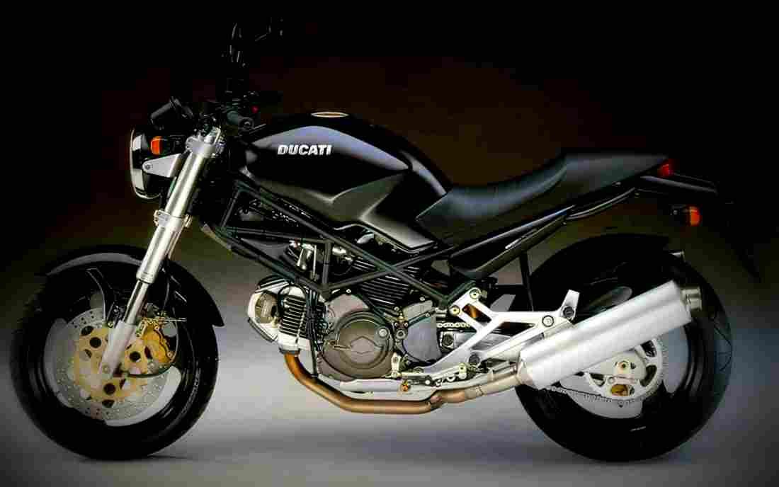Ducati 600 Monster Dark M 1999 2 motorbike A4 Photo Print
