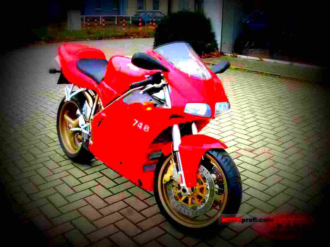Ducati 748 2003 6 motorbike A4 Photo Print