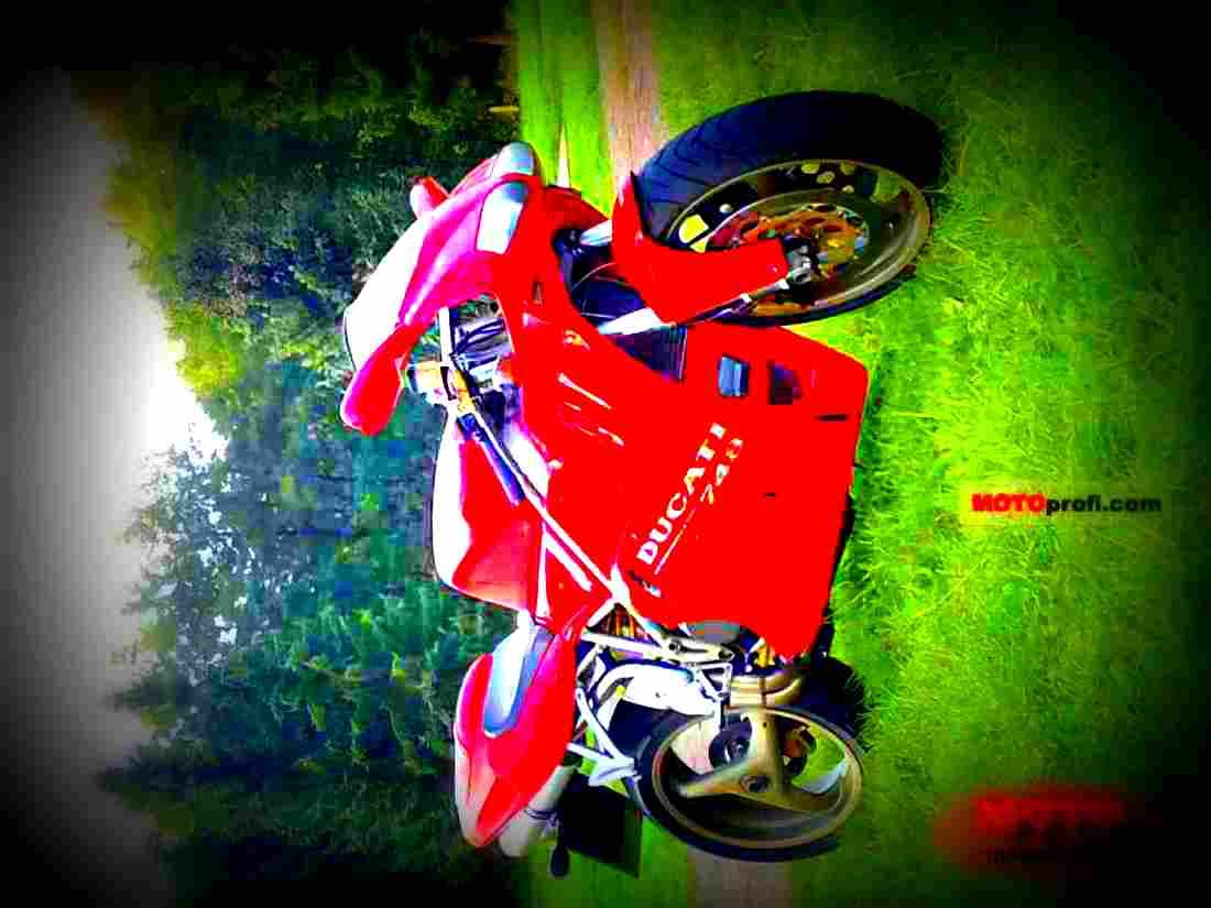 Ducati 748 Biposto 1995 1 motorbike A4 Photo Print