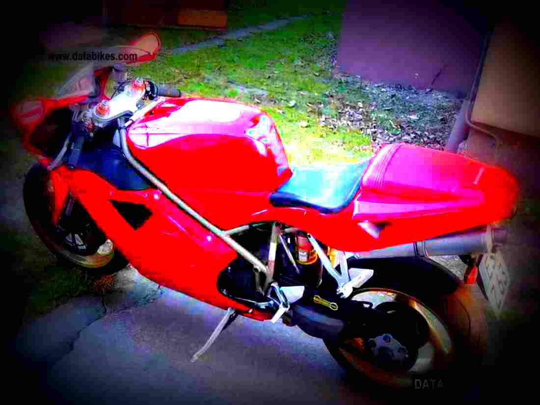 Ducati 748 Biposto 1996 5 motorbike A4 Photo Print