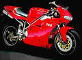 Ducati 748 Biposto 1999 1 motorbike A4 Photo Print
