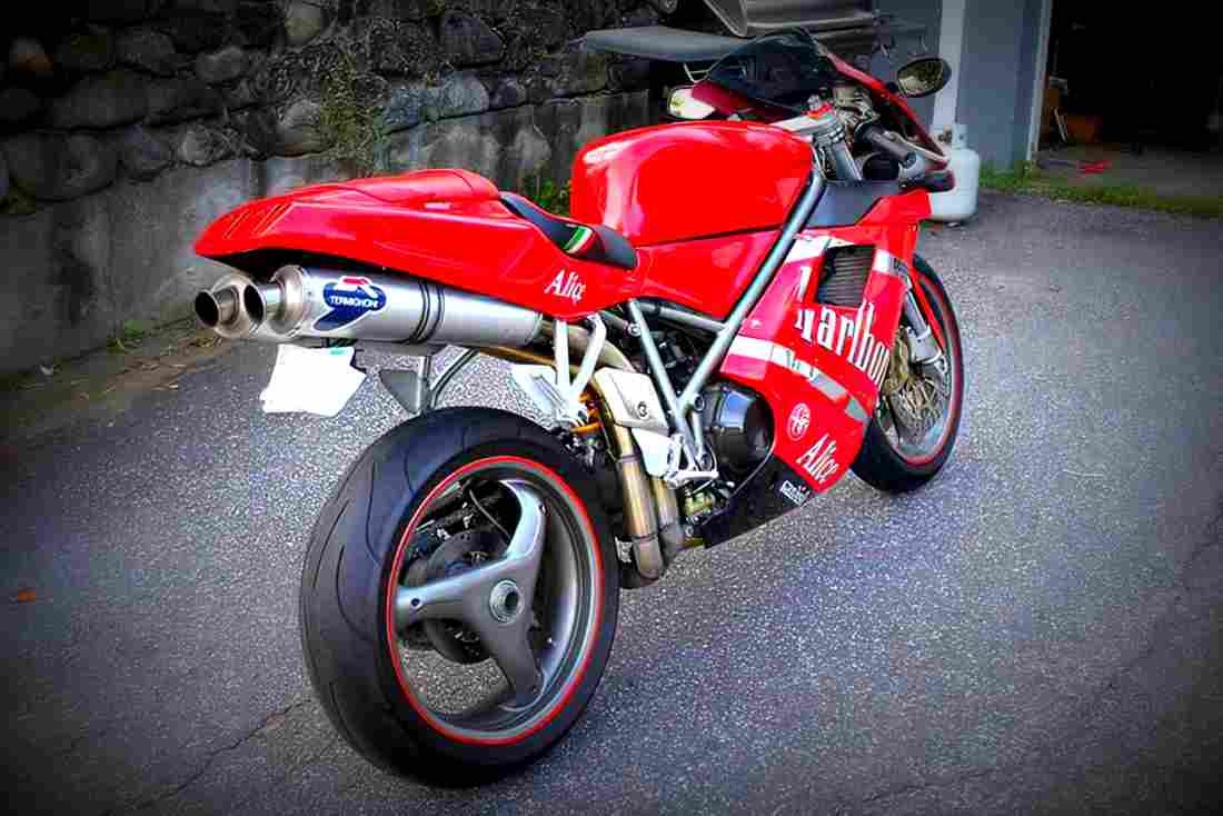 Ducati 748 Biposto 1999 4 motorbike A4 Photo Print