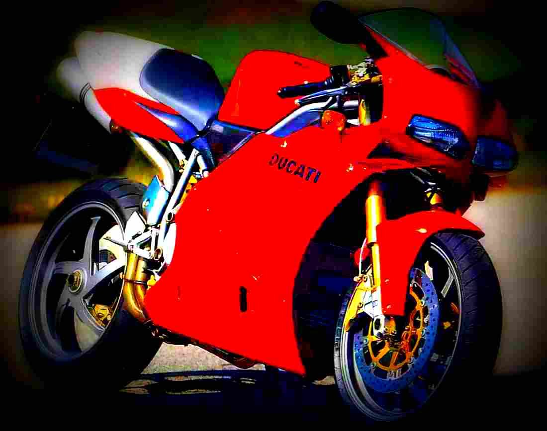 Ducati 748 R 2001 6 motorbike A4 Photo Print