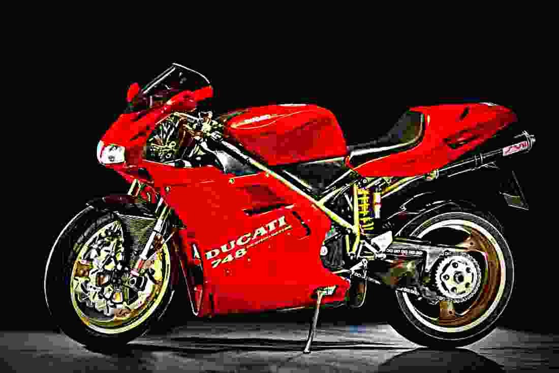 Ducati 748 R 2002 1 motorbike A4 Photo Print