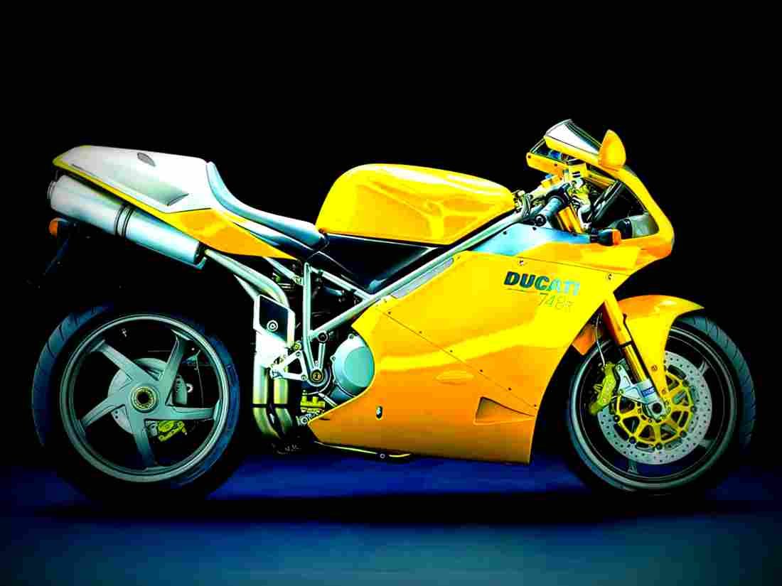 Ducati 748 R 2002 2 motorbike A4 Photo Print