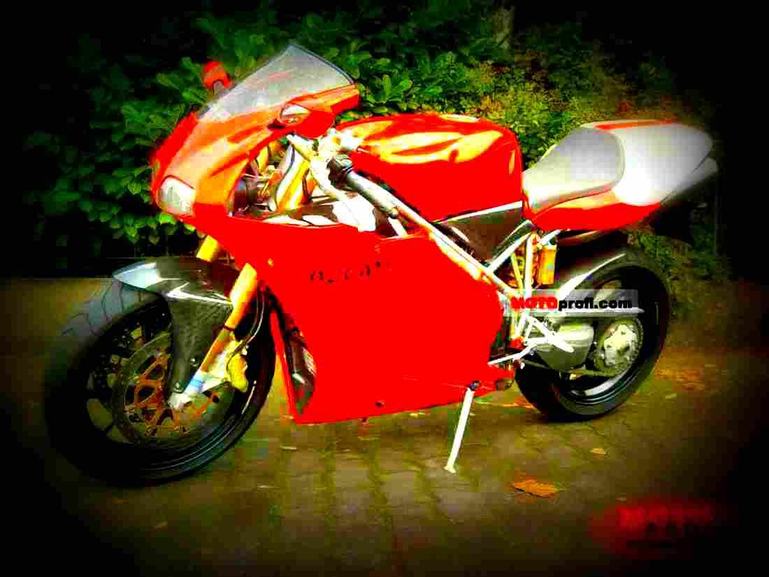 Ducati 748 R 2002 3 motorbike A4 Photo Print