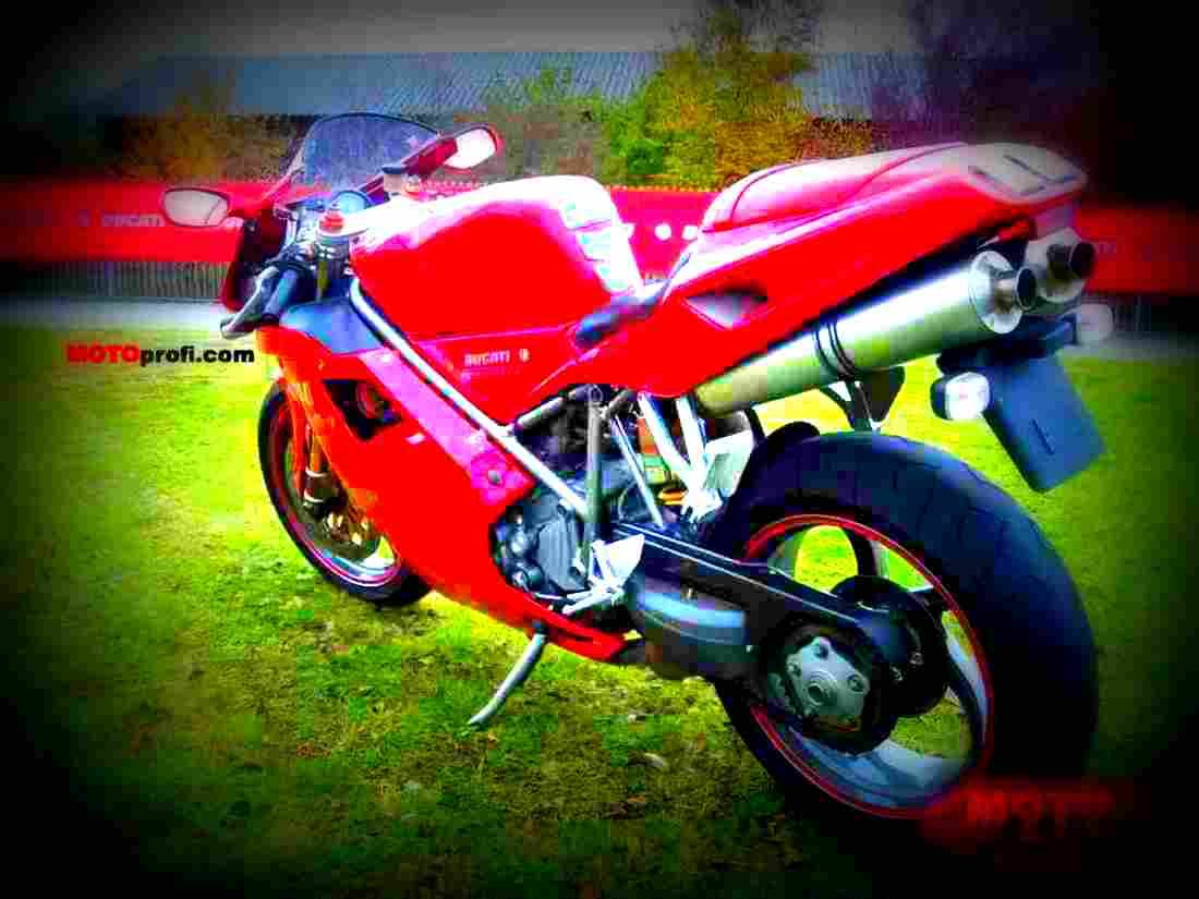 Ducati 748 S 2001 2 motorbike A4 Photo Print