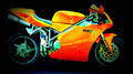Ducati 748 S 2001 4 motorbike A4 Photo Print