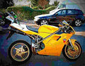 Ducati 748 SP 1996 5 motorbike A4 Photo Print