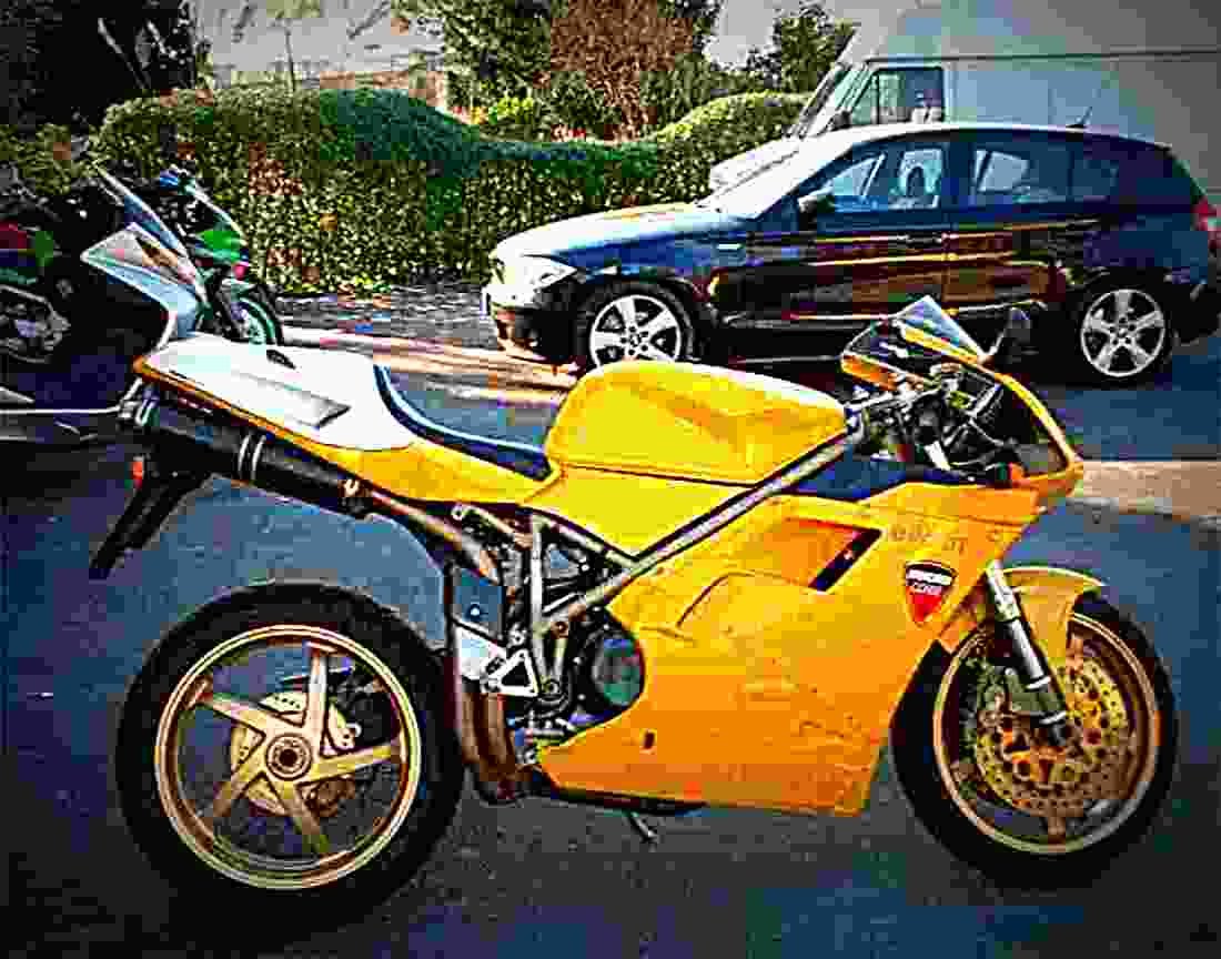 Ducati 748 SP 1996 5 motorbike A4 Photo Print