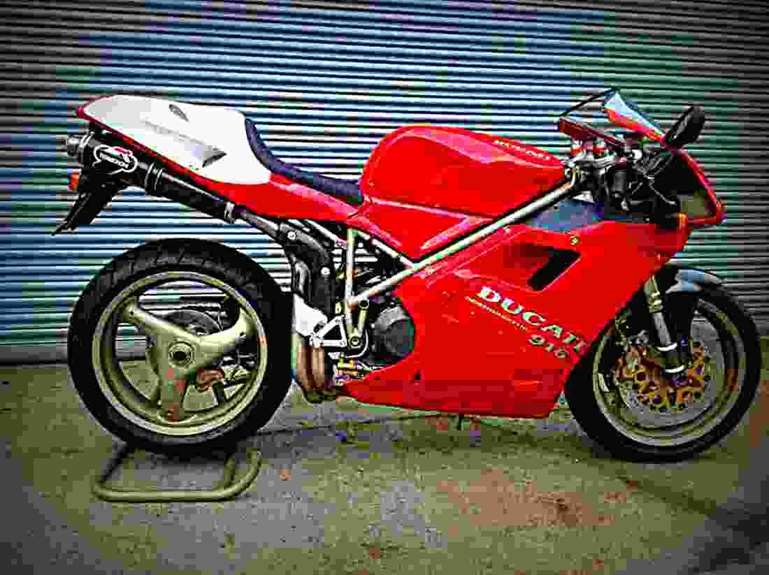 Ducati 748 SP 1997 2 motorbike A4 Photo Print