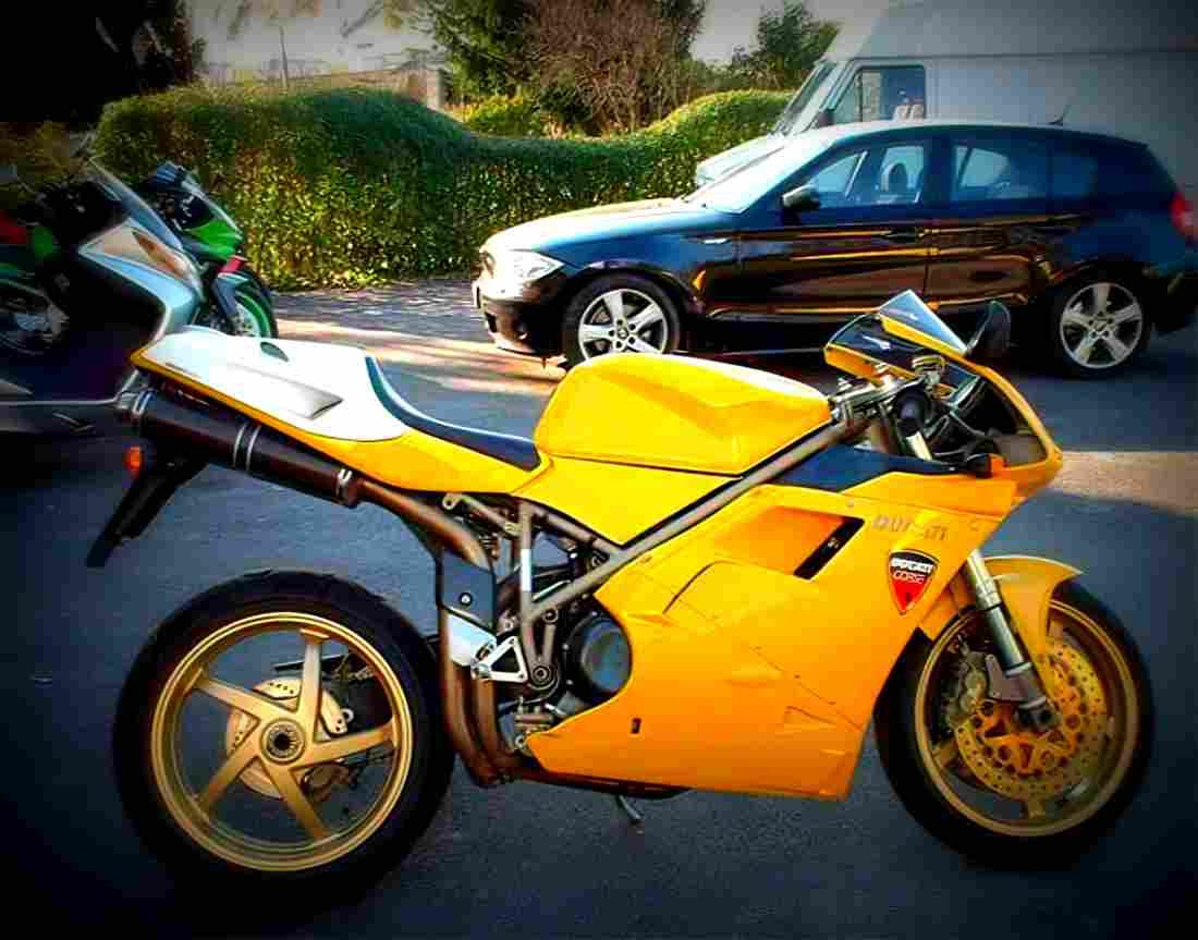 Ducati 748 SP 1997 6 motorbike A4 Photo Print