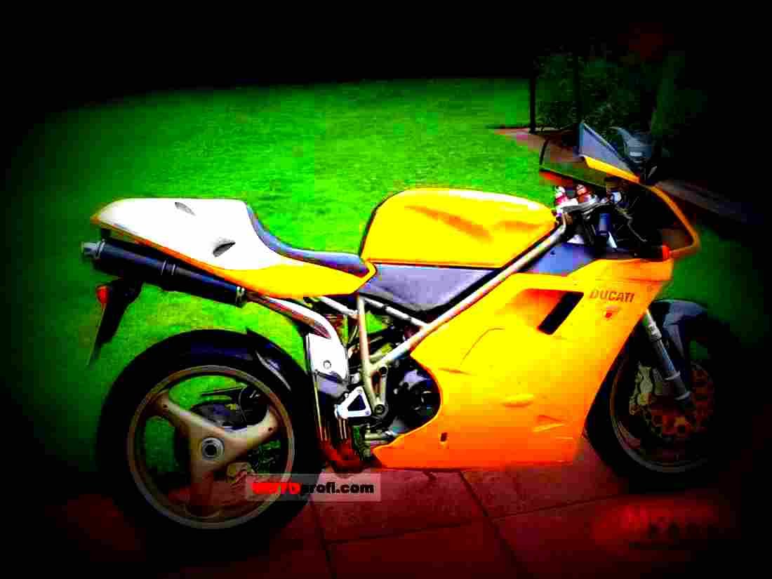Ducati 748 SPS 1998 2 motorbike A4 Photo Print