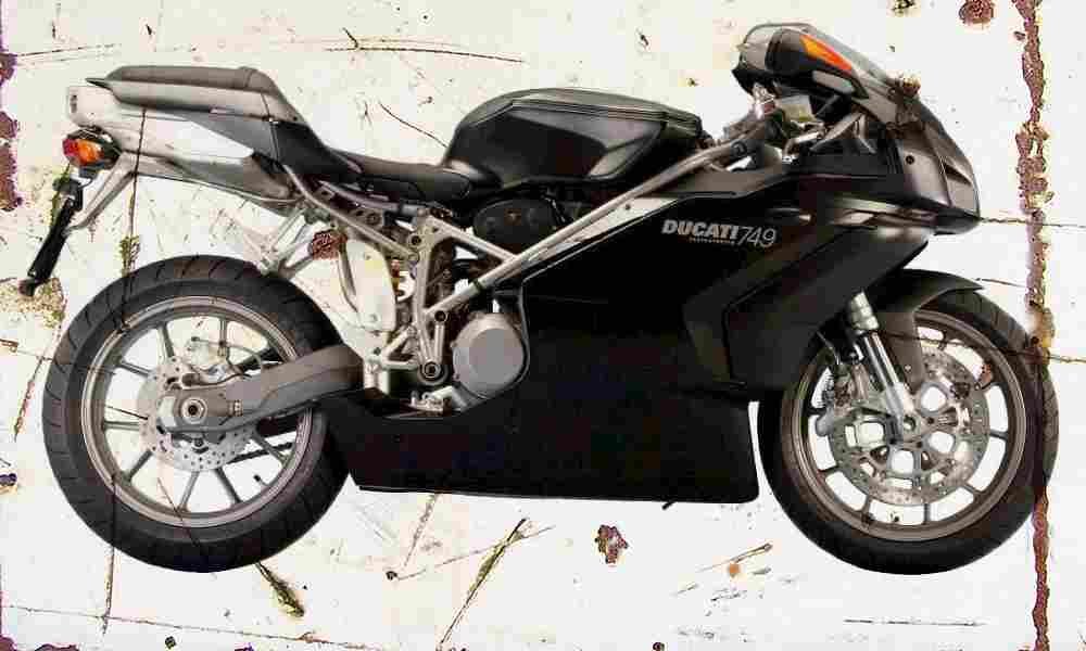 Ducati 749 2004 Aged Vintage A4 Photo Print