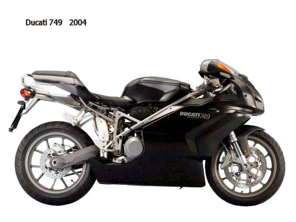 Ducati 749 2004 motorbike A4 Photo Print